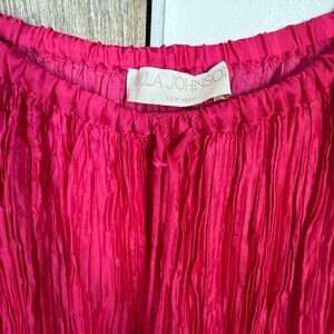 Ulla Johnson Dioni Orchis Pleat Crinkle Plisse Skirt